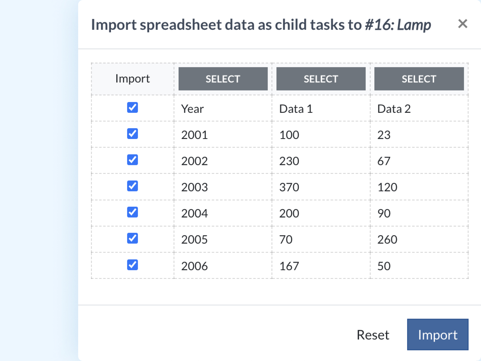 Datenimport/-export